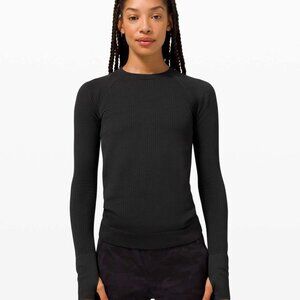 Lululemon Rest Less Pullover - Black Bubble Dot